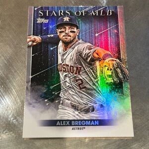 Topps Stars of MLB Card with Multicolor Design